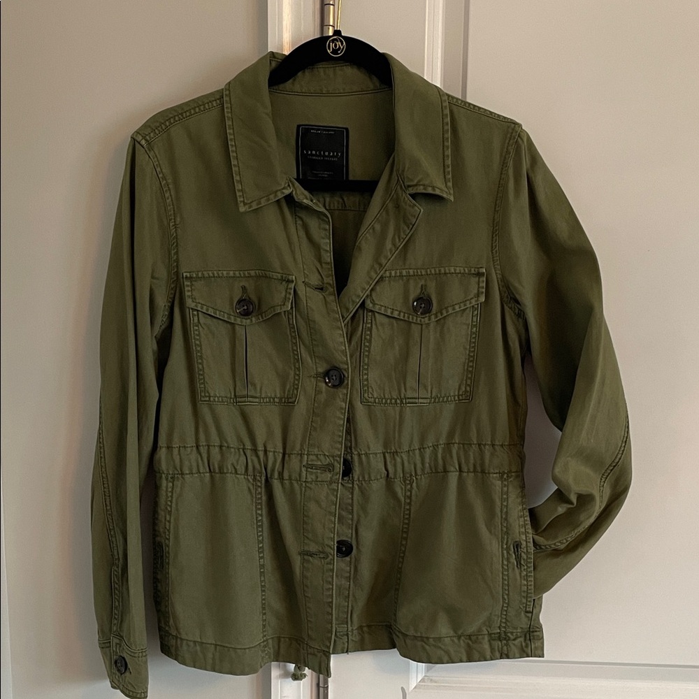 Sanctuary Utility Jacket in Olive Green